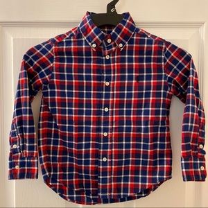 Ralph Lauren Red and Blue Long Sleeve Flannel